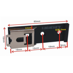Sikker DIN-montering med fjeder til PLC-, IoT- og HMI-installationer
