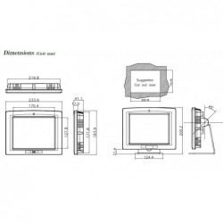 IEI AFL-08AH-LX 512m AMD Geode™ LX 800 500 MHz Processor NYT PANEL PC 8"