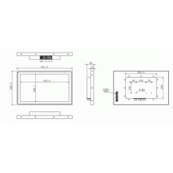 21.5 IP67 Waterproof Monitor - 1000 Nits Brightness, Vesa, outdoor, Optical bonding
