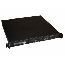 1U Unit ATX kabinet, 19 Rackmonteret server kabinet til Mini-ITX | Kraftig stål, sort