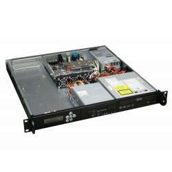 1U Unit ATX Case, 19 Rackmount Server Case for Mini-ITX | Heavy Duty Steel, Black