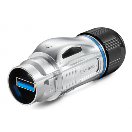 Vandtæt USB 3.0 stik med 0,5m kabel IP67 tæt