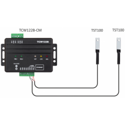 TST100 - Temperaturføler med dallas chip, -40 - +85°C