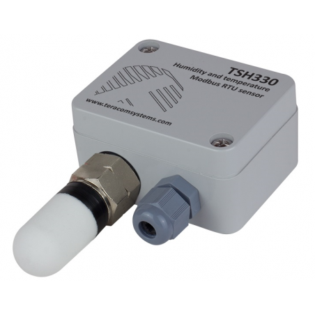 Temperatur- og fugtmåler med RS485. -20 - +60°C, 5 - 95%RH. Modbus RTU