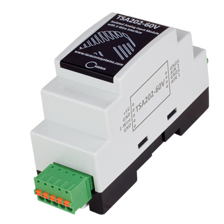 2 x Analog input modul, 0-60V, 16bit opløsning, 1-wire interface