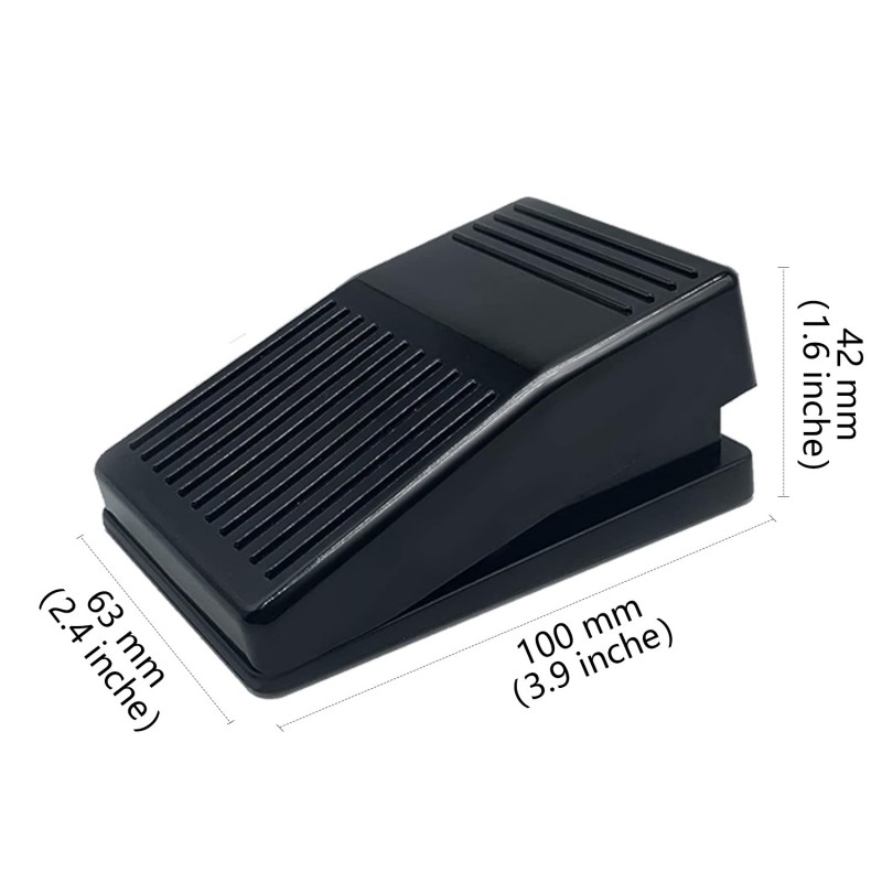 Versatile USB Programmable Foot Pedal with 2m Cable - Black