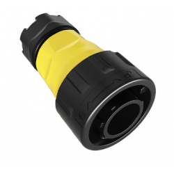 Vandtæt RJ45 stik til patchkabel. IP67. Med bajonetlås. Lynkobling