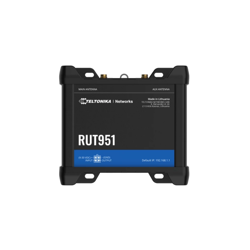 4G/LTE Router med Wifi og 3 x LAN 1 x WAN porte. Til 2 SIM kort. 9-36VDC