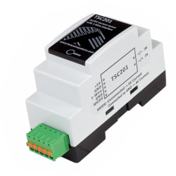 1-wire AC / DC strømmåler 0,1 - 10Amp, galvanisk isoleret, DIN-montering