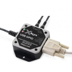 Programmable USB GIPO with 10 digital I/O ports. HID keyboard. Internal macro