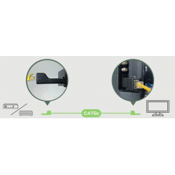 HDMI Extender RX/TX 70 meter, 1080p over Cat 5/6 kabel. Sæt med TX og RX