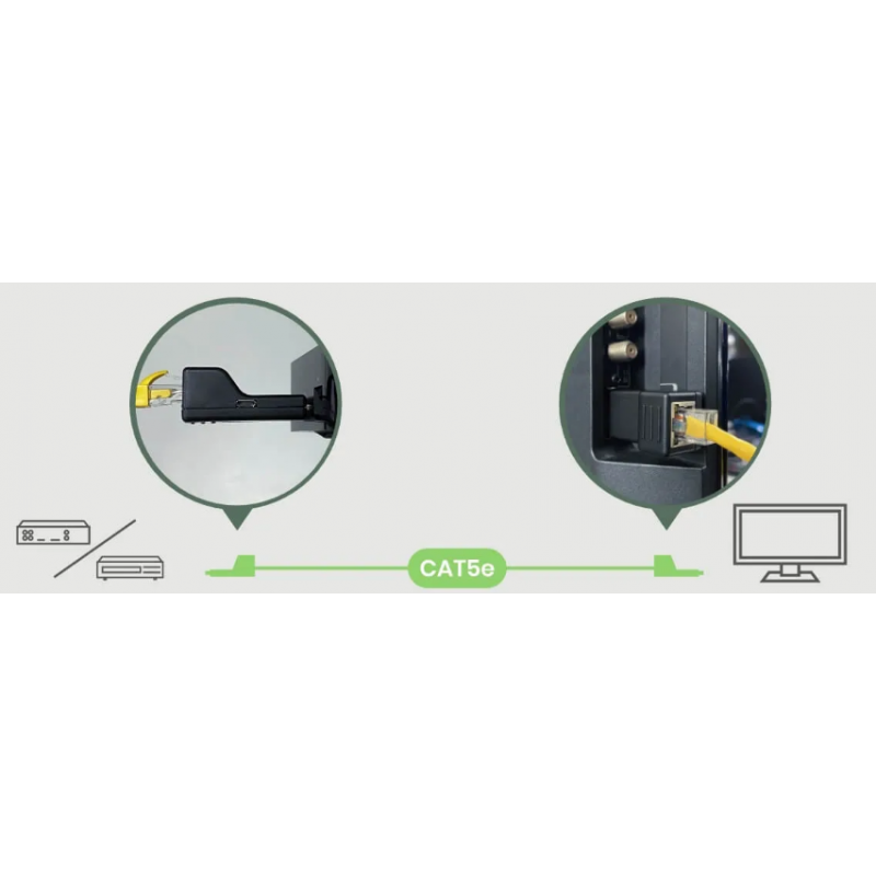 HDMI Extender RX/TX 70 meter, 1080p over Cat 5/6 kabel. Sæt med TX og RX