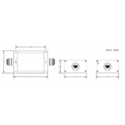 RJ45 Surge Protector - lynbeskyttelse, IP67, PoE, Gigabit