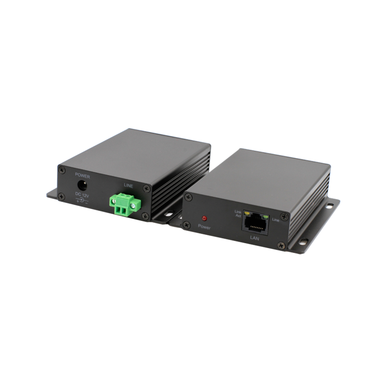 Ethernet, VDSL punkt til punkt over 2-tråd kabel, op til 600 m, op til 100Mbps