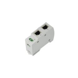 RJ45 Surge Protector, PoE 10/100/1000Mbit. 0,2dB tab. 2,5kA, DIN-montering.