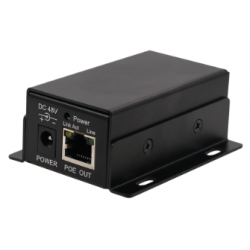 PoE Extender til Coax kabel, 100Mbps, op til 500 meter. 48-56VDC input