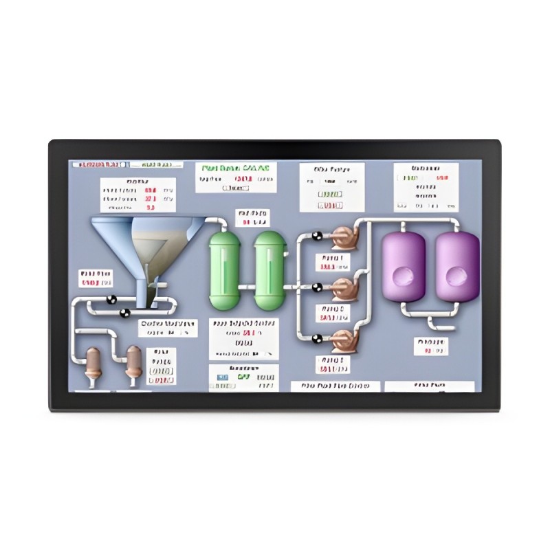 27 tommer berøringsskærm, 1000 nits, IP65, HDMI/VGA/USB-C