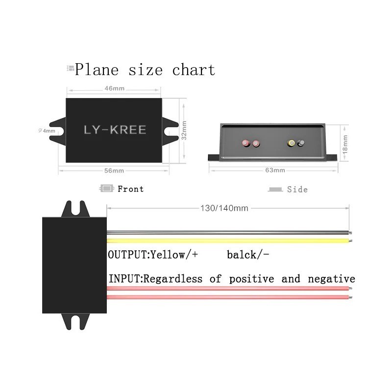 2 A AC-DC-konverter 10-28 VAC/VDC til 5 V