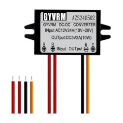 2 A AC-DC-konverter 10-28 VAC/VDC til 5 V