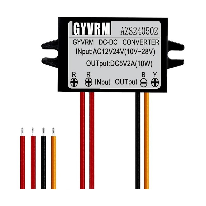 2 A AC-DC-konverter 10-28 VAC/VDC til 5 V
