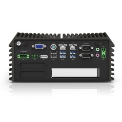 Robust, indbygget, blæserløs pc med mulighed for dobbelt PCIe-udvidelse og Intel Core i9/i7/i5-processor