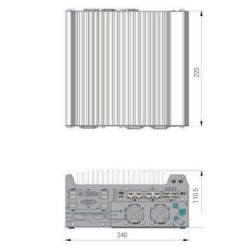 BLÆSERLØS, GPU-indlejret pc, TPM, USB, DP, DVI, VGA, Bred temperatur, Industriel, POE+, Nuvo-9160GC