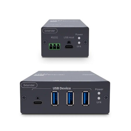4-port USB 3.2 Gen1 type-C and type-A Extender up to 100m over CAT6a