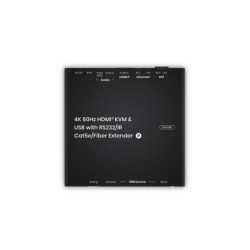 HDMI Extender 4K60Hz KVM & USB/Audio/RS232/IR Extender - 100 m CAT6 / 60 km Fiber