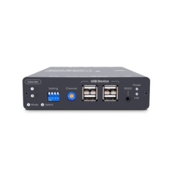 HDMI-forlænger 4K60Hz KVM & USB/Audio/RS232/IR-forlænger - 100 m CAT6 / 60 km Fiber