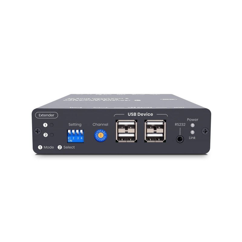 HDMI Extender 4K60Hz KVM & USB/Audio/RS232/IR Extender - 100 m CAT6 / 60 km Fiber