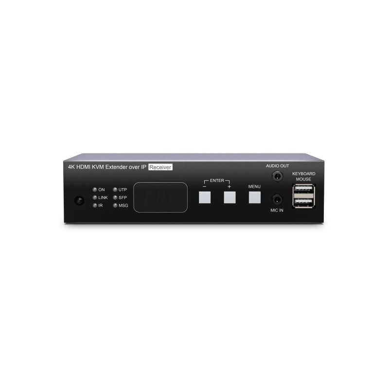 4K60 HDMI KVM over IP Extender PoE 100 m / 60 km with Control & Audio