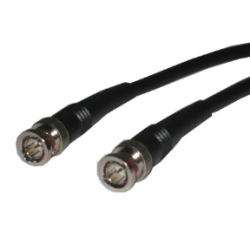 10 meter RG58 kabel med BNC han i begge ender