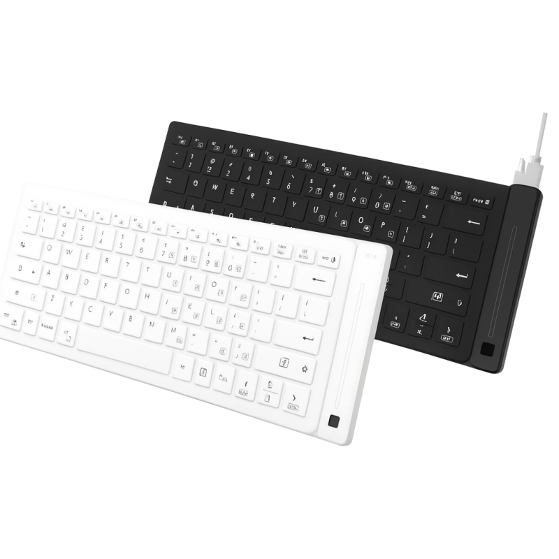 IP65 Waterproof Industrial Keyboard with OFN & Touch Scroll