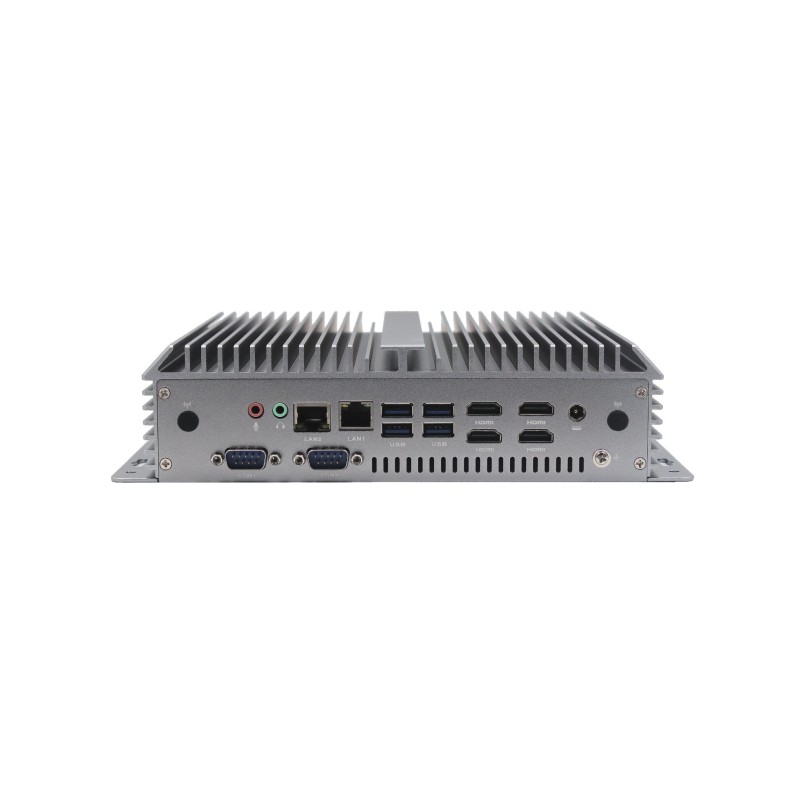 Industrial Fanless PC i7 Alder Lake, Dual LAN, 4×HDMI, 6x  Seriel port, 8x USB