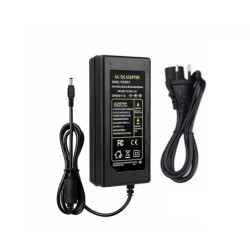 24V 3A strømforsyning, EU-kabel, 2,1x5,5 mm stik