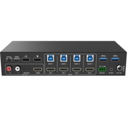 4-ports HDMI KVM-switch 4K@60Hz, USB 3.1, EDID-understøttelse