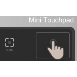 IP65 Waterproof Industrial Keyboard with Mini Touchpad, 8MP UVC Camera and RFID Option