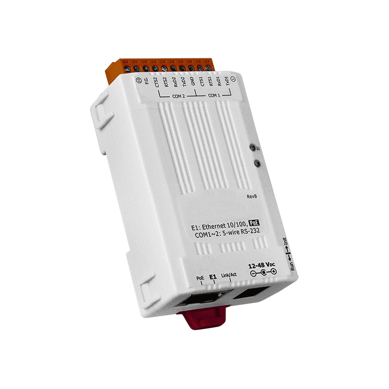 RS-232 seriel portkonverter med PoE- og Modbus-understøttelse