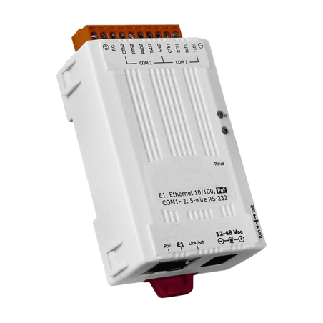 RS-232 seriel portkonverter med PoE- og Modbus-understøttelse