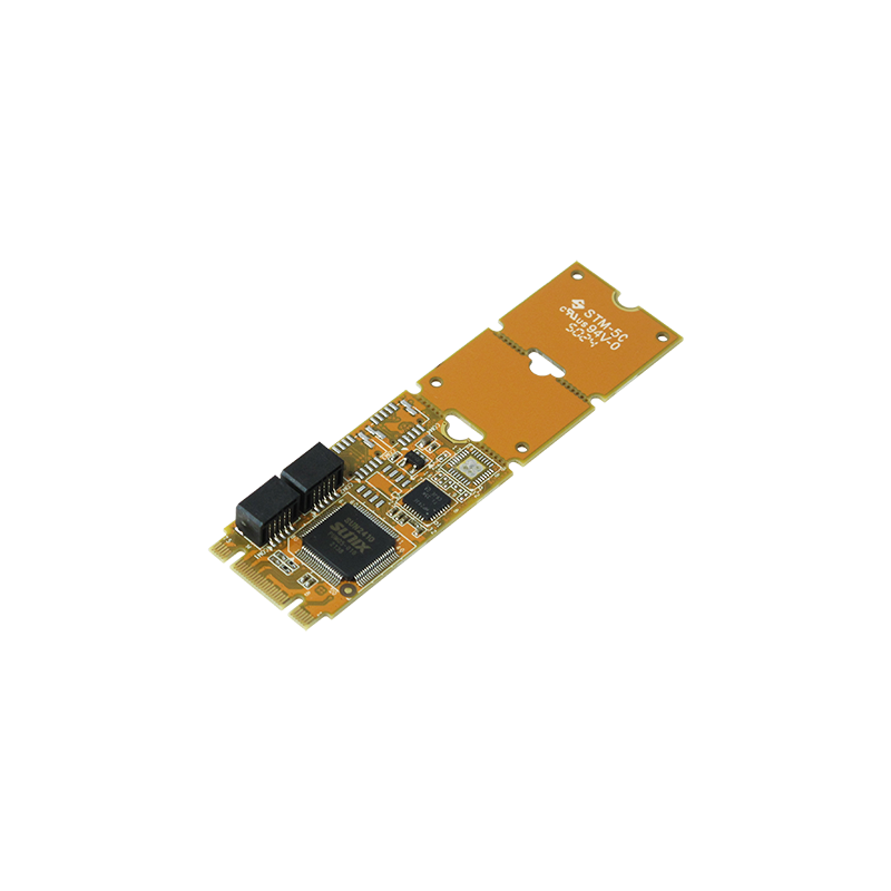 2-ports RS-232 PCIe serielt kort, M.2, PCI-Express, type 2242/2260/2280