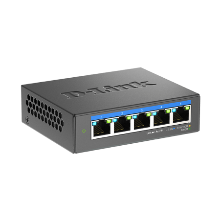 5-ports 2.5G Ethernet-switch til Wi-Fi 6-netværk