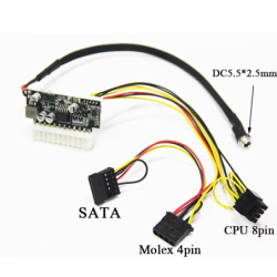 PICO spændingsforsyning 200W ATX PSU P4 input 16~24Vdc fanless