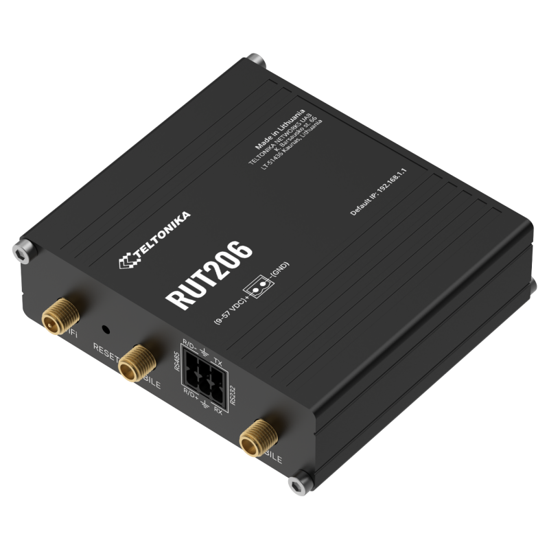 Industriel 4G LTE-router med RS232, RS485 og PoE