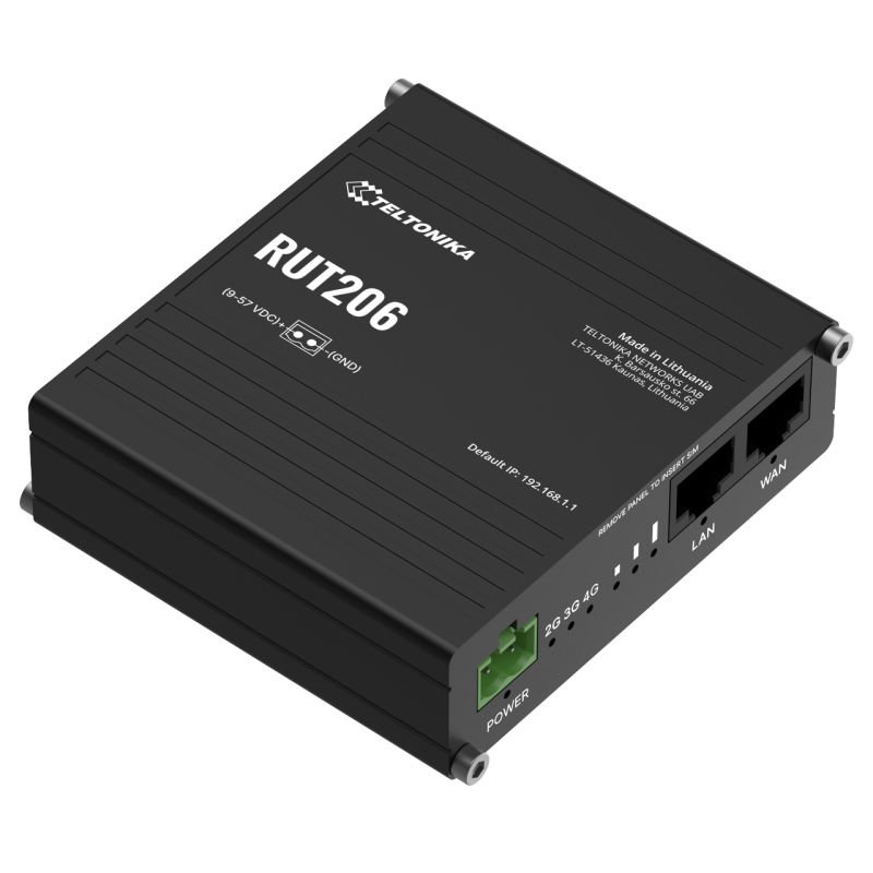 Industriel 4G LTE-router med RS232, RS485 og PoE