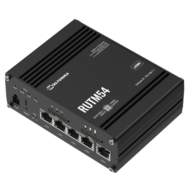 5G industriel router med Wi-Fi 5 og 5x Gigabit LAN