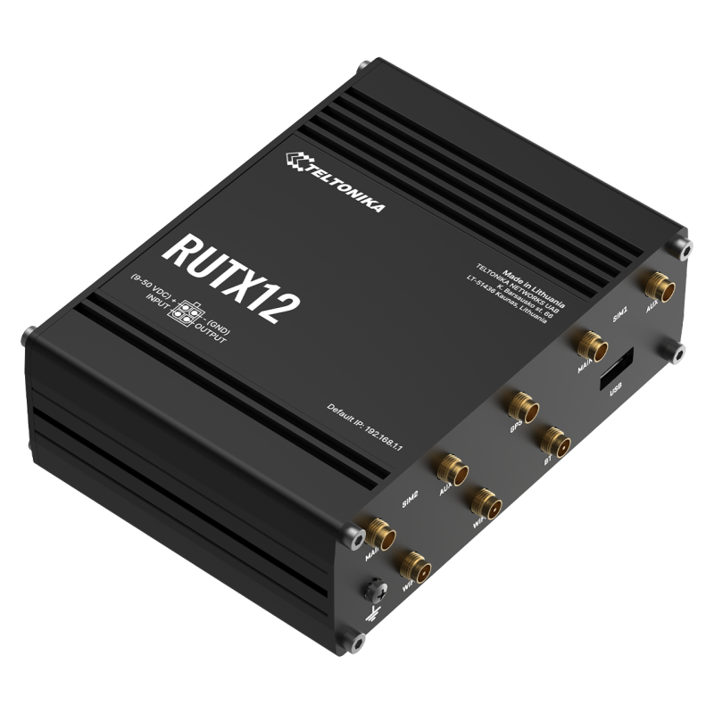 Dual LTE Cat 6 industriel router med Wi-Fi 5, 5x GbE