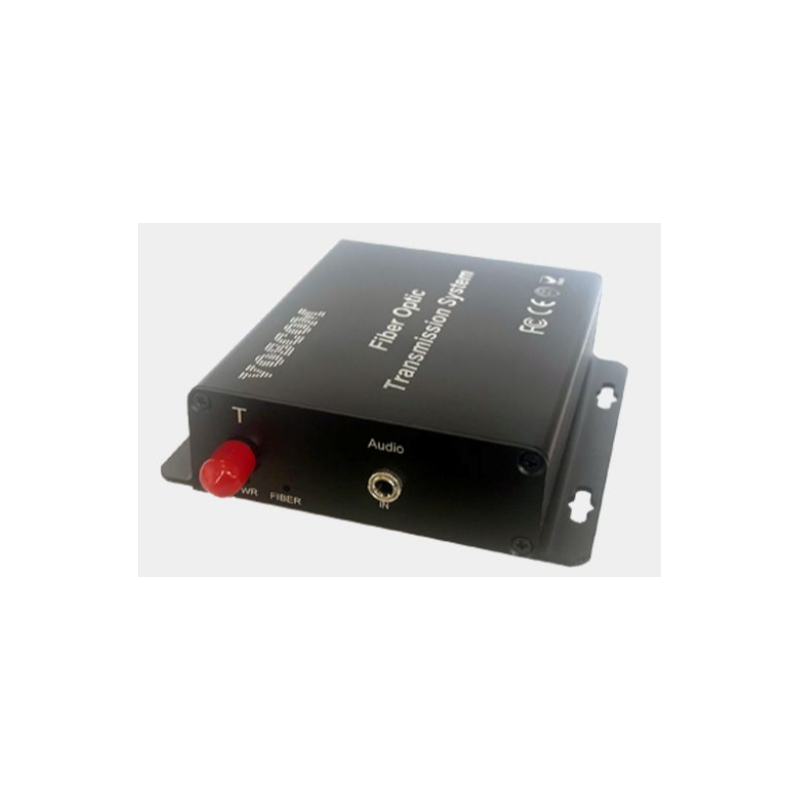 1 kanal Audio (stereo) over Simplex Fiberkabel, Single Mode eller Multi Mode, 3,5mm Jack