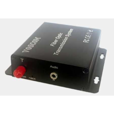 1 kanal Audio (stereo) over Simplex Fiberkabel, Single Mode eller Multi Mode, 3,5mm Jack