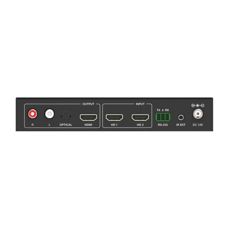 2x1 4K60 HDMI Multiview-switcher med lydde-embedding