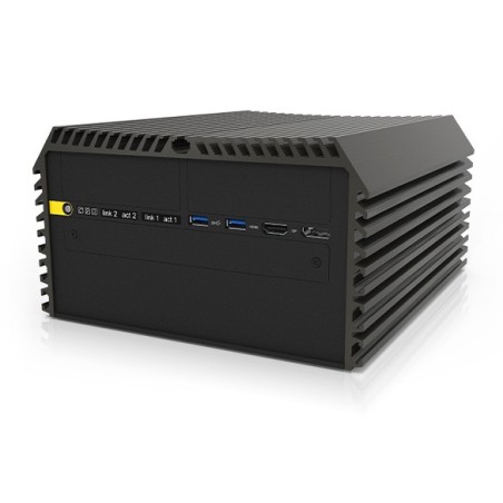 Fanless Industrial PC: Core Ultra, PCIe Expansion, 96GB RAM